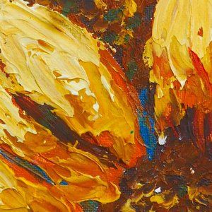 Hand Crafted Original Acrylic Sunflower Painting